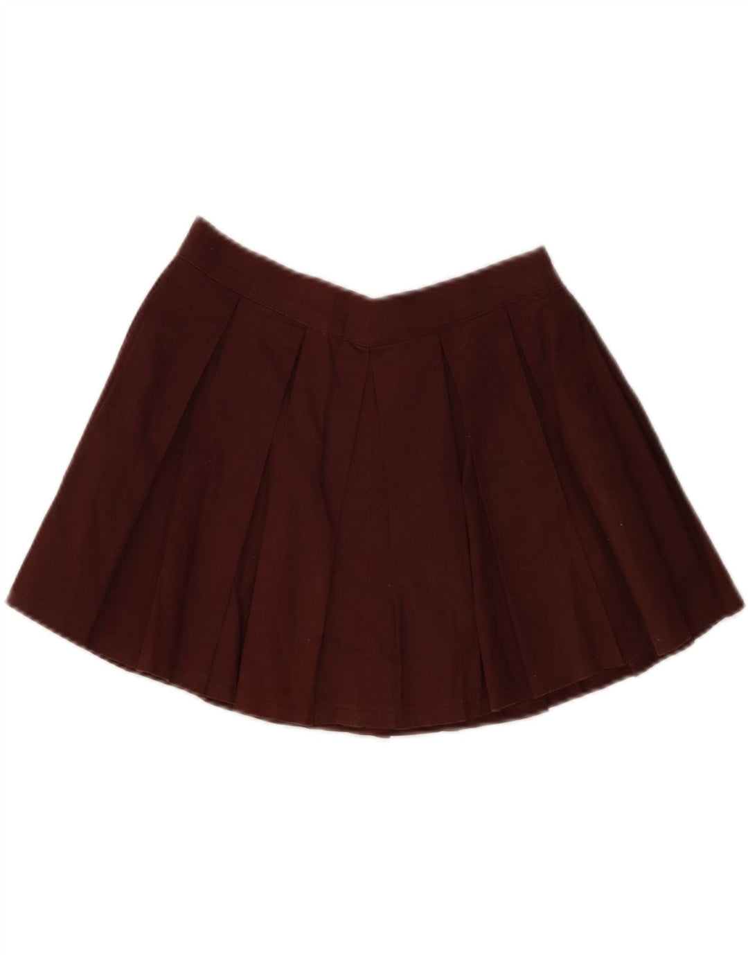 VINTAGE Womens Pleated Mini Skirt W27 Small Brown Vintage Vintage and Second-Hand Vintage from Messina Hembry 