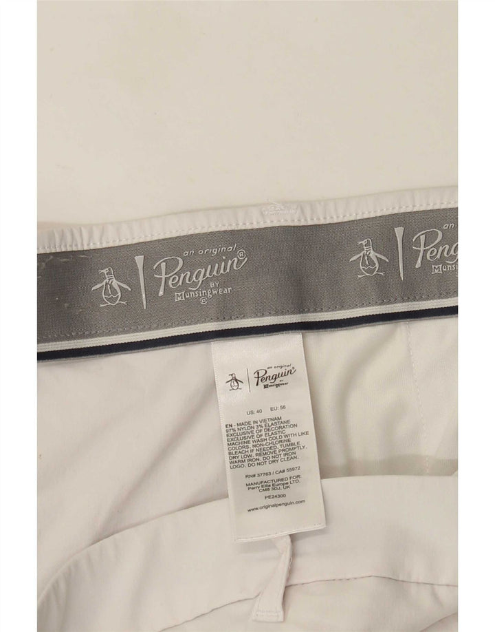 Męskie spodenki Chino Regularne Penguin W40 XL Beżowy nylon