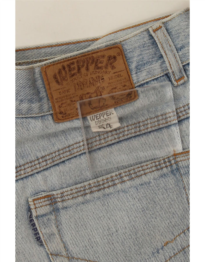 Damskie spodenki jeansowe VINTAGE W32, duże, niebieskie
