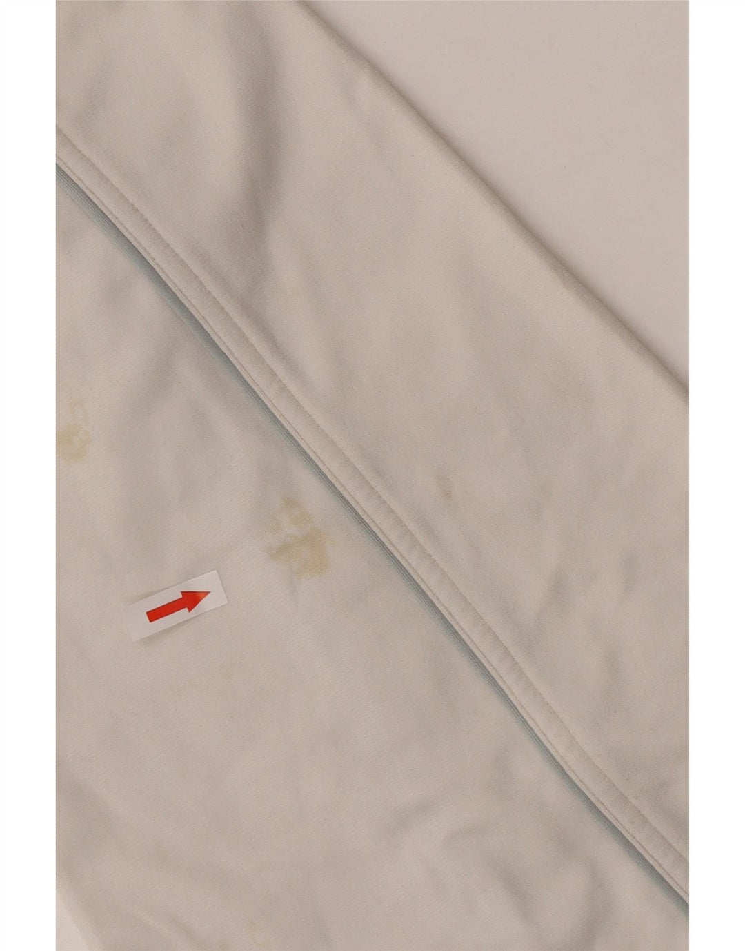 Męska kurtka dresowa ADIDAS UK 42/44, duża, biała, poliestrowa