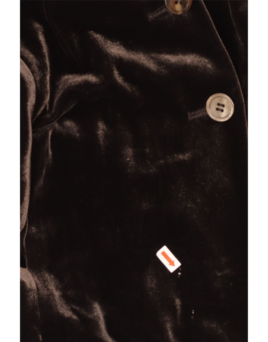 Damska marynarka zapinana na 3 guziki APRIORI UK 14, duża, brązowa, jedwabna