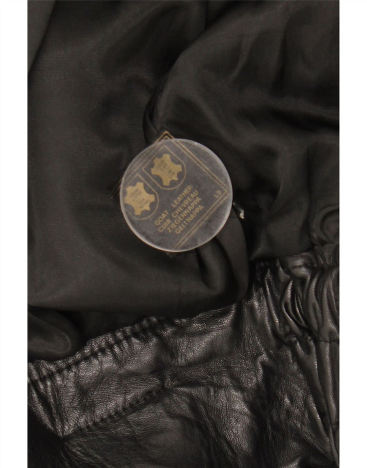 Męska kurtka skórzana AVANTI UK 40, duża czarna skóra