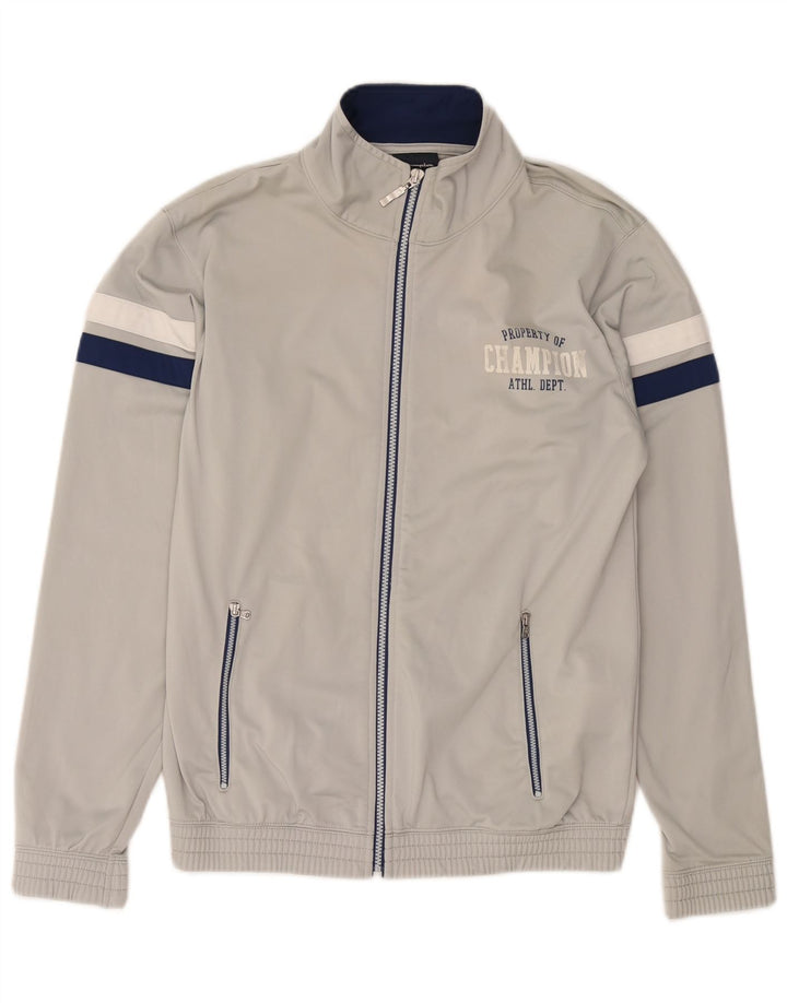 Kurtka męska dresowa CHAMPION Średni szary poliester