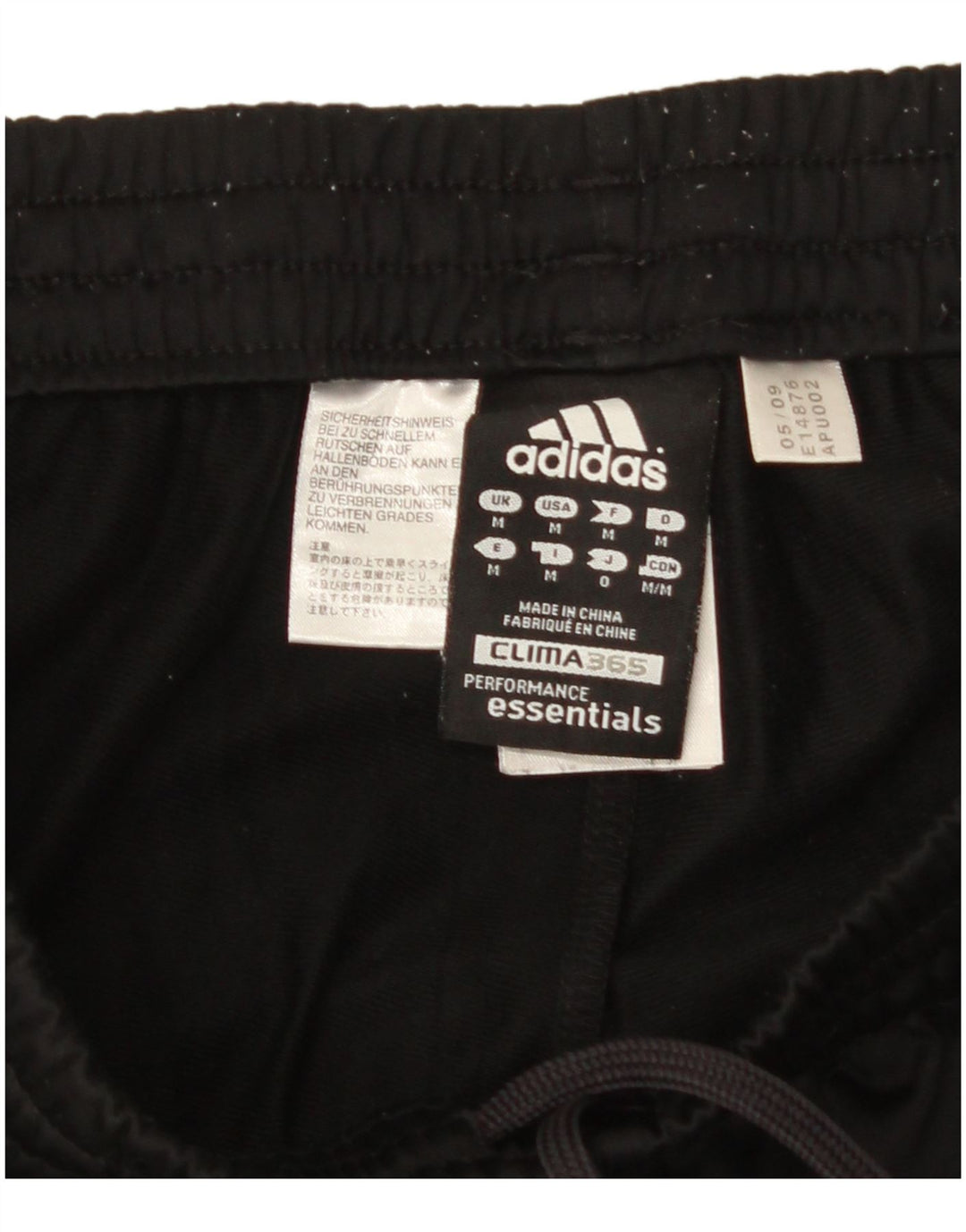 Męskie spodnie dresowe Adidas Clima 365, średni czarny poliester