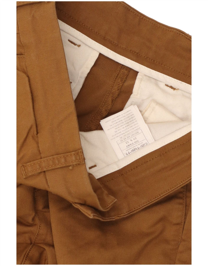 Męskie spodnie Chino Carhartt Sid Slim W29 L32 Beżowa bawełna