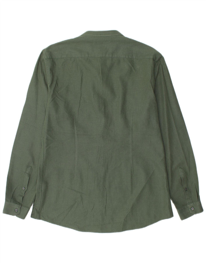Koszula męska Zara Slim Fit, duża, zielona