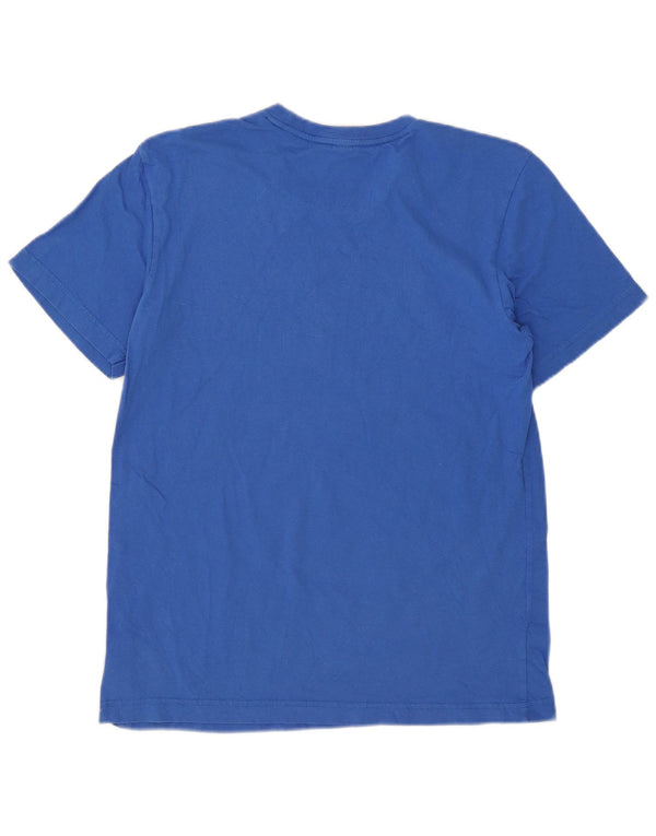 Męska koszulka graficzna Adidas Top Medium Blue Cotton