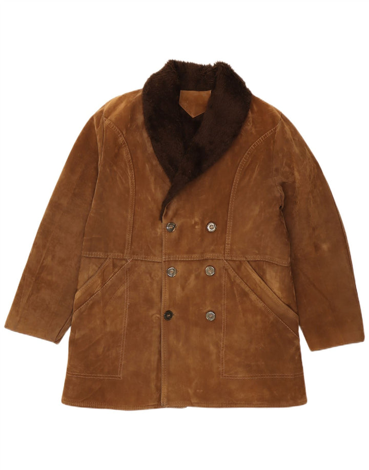 Vintage męska kurtka Sherpa UK 42 XL brązowa