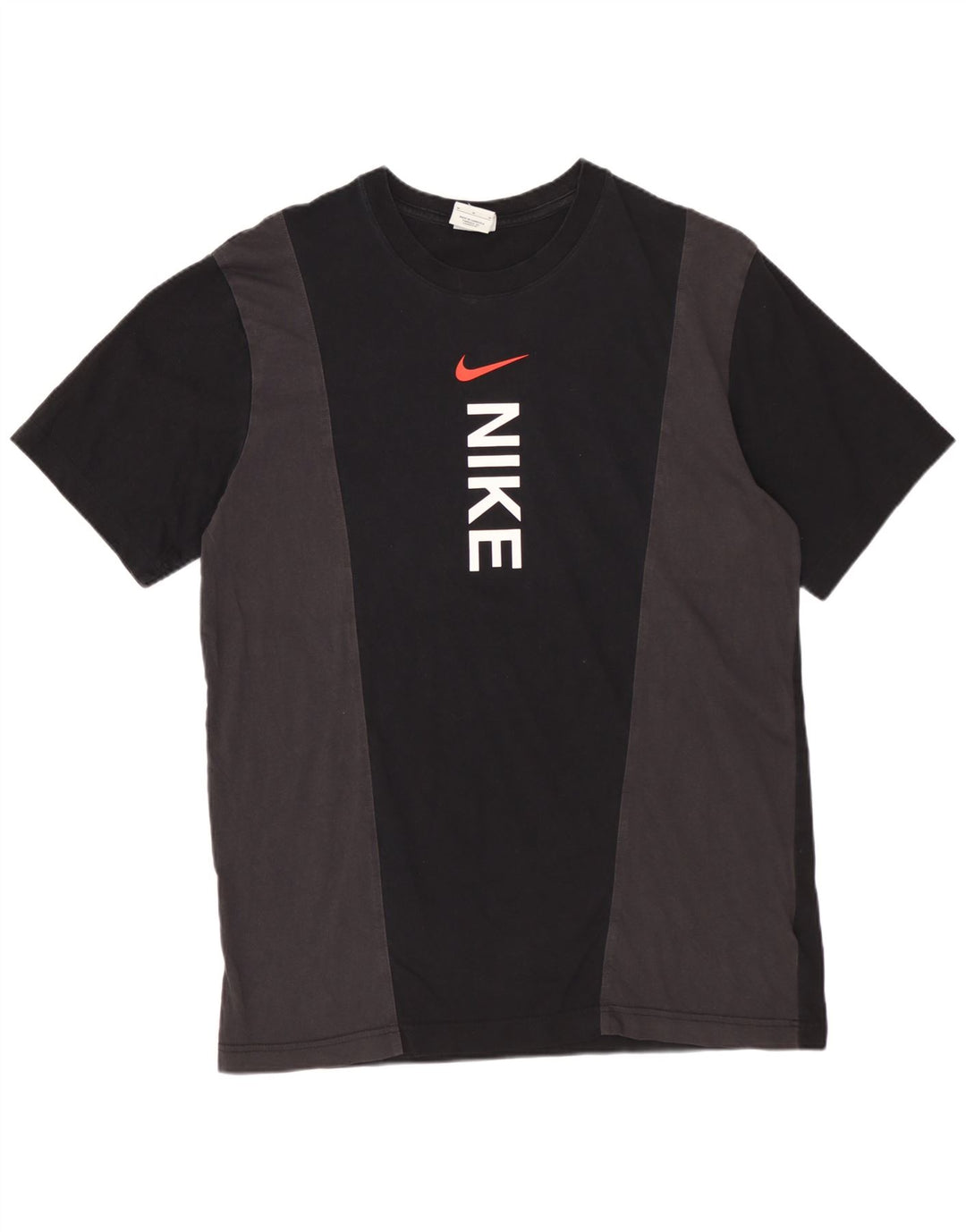 Męski T-shirt NIKE z grafiką, bawełniany, średniej wielkości, w kolorze czarnym