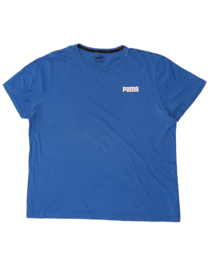 Męska koszulka Puma Top XL, niebieska, bawełniana