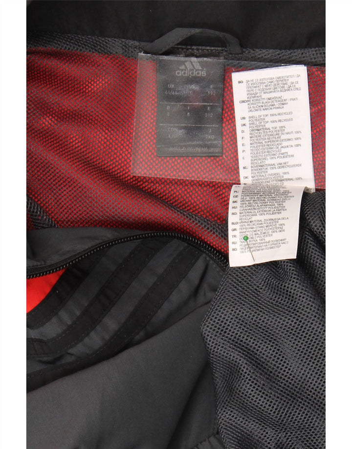 ADIDAS Mens Tracksuit Top Jacket UK 44/46 Large Grey Colourblock Polyester Vintage Adidas and Second-Hand Adidas from Messina Hembry 