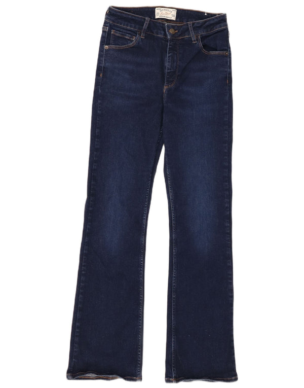 Damskie jeansy Bootcut Fat Face UK 10 Small W28 L28 Granatowa bawełna