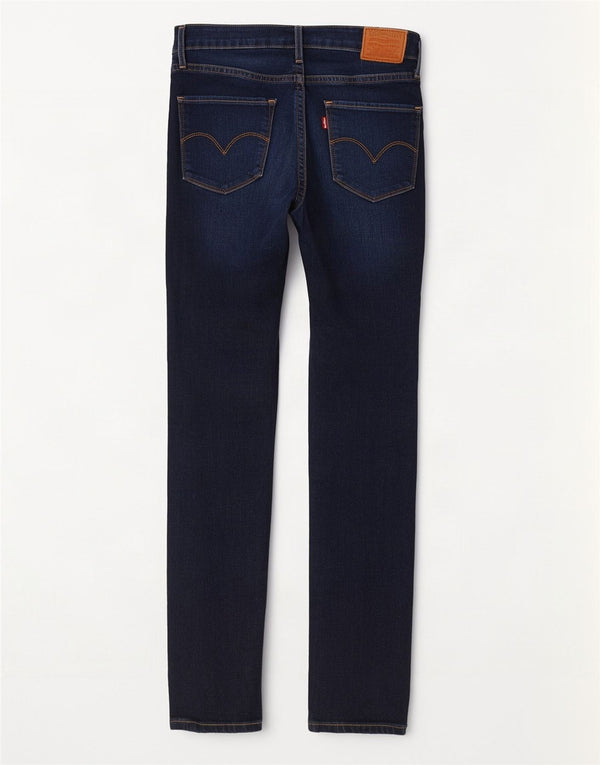 Damskie jeansy Levi's 721 z wysokim stanem W27 L28 Granatowa bawełna
