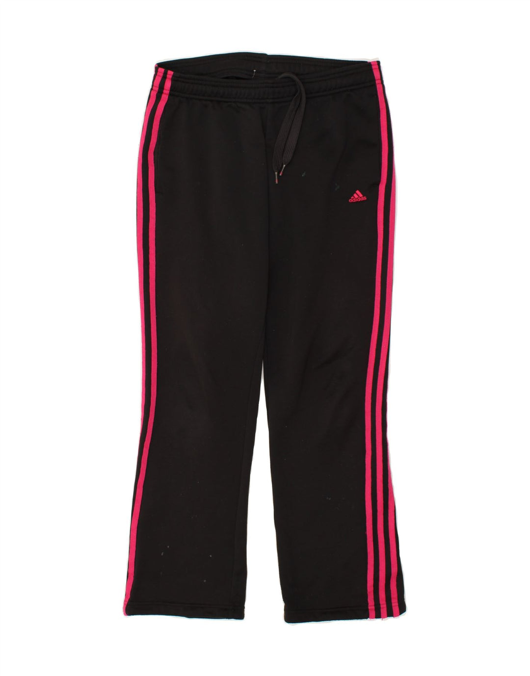 Damskie spodnie dresowe ADIDAS Climalite UK 8/10, małe, czarne, poliestrowe