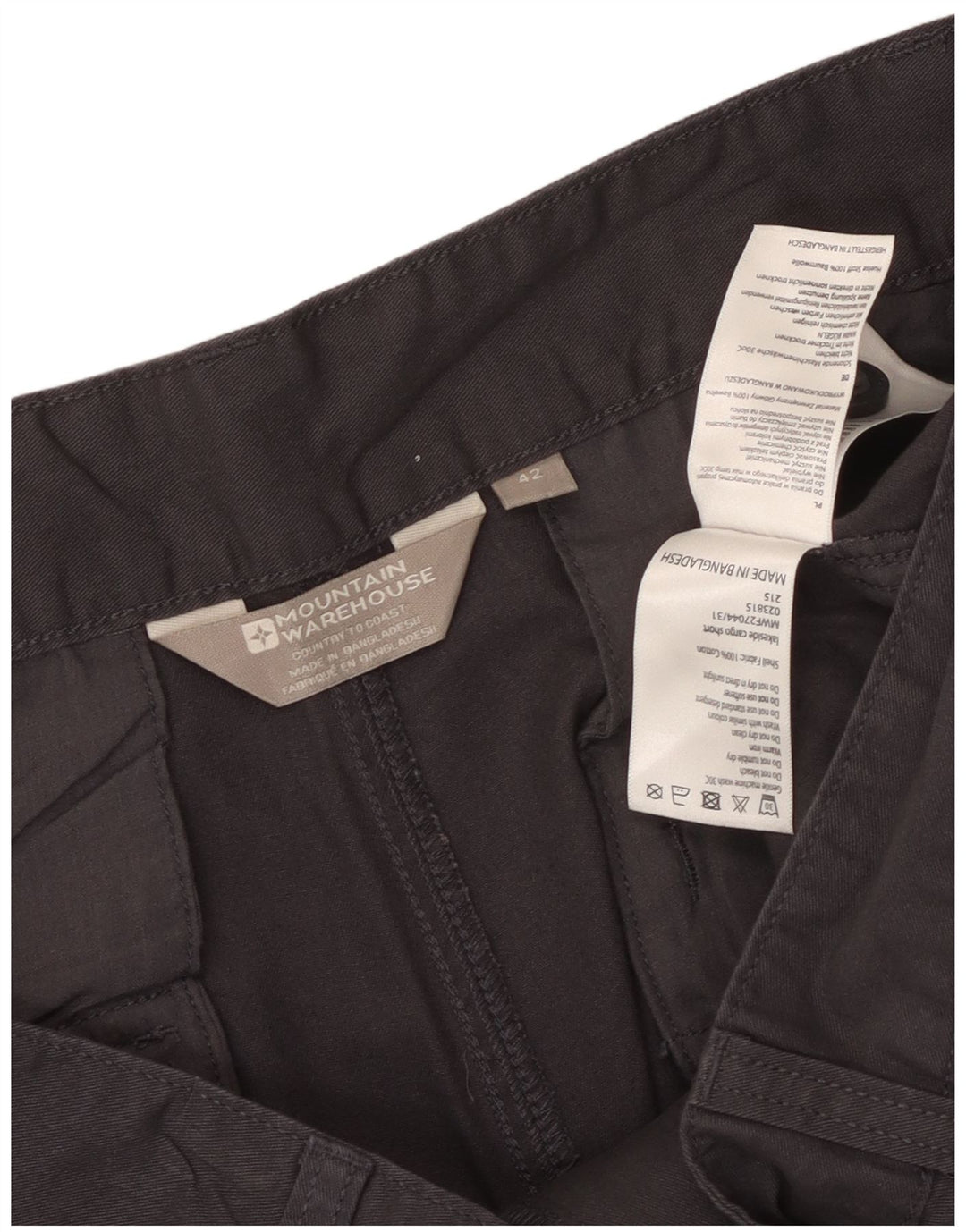 Męskie spodenki cargo MOUNTAIN WAREHOUSE W42 2XL Szara bawełna