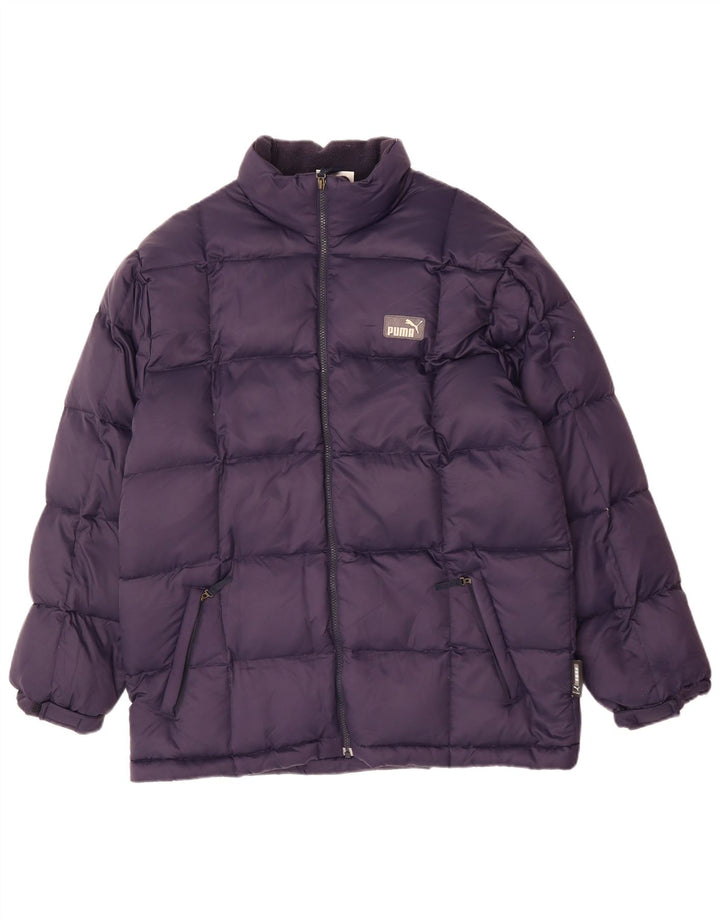 Męska ocieplana kurtka Puma UK 38, średni granatowy poliester