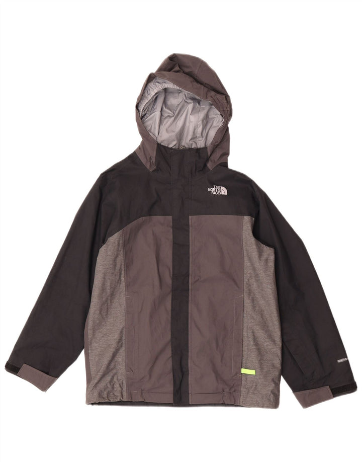 Chłopięca kurtka przeciwdeszczowa z kapturem The North Face 10-11 lat, średnioszara, poliestrowa