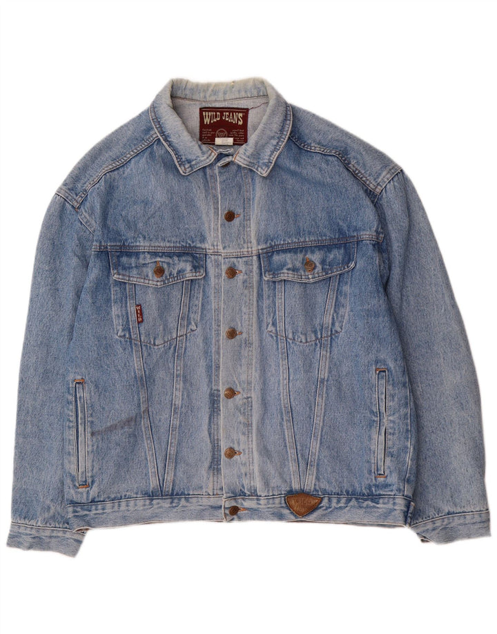 Męska kurtka dżinsowa Wild Jeans UK 42 XL Niebieska bawełna