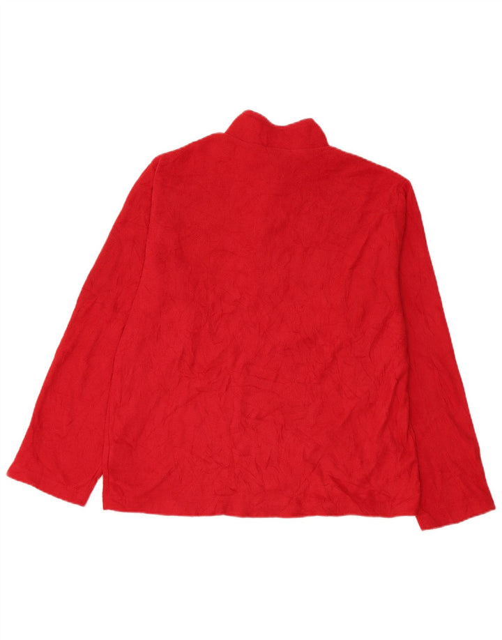 Damski sweter polarowy Starter z zamkiem błyskawicznym UK 20 2XL Czerwony poliester