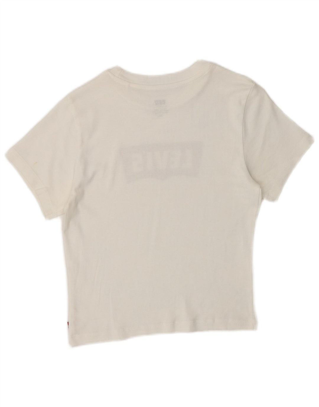 Damska koszulka Levi's Crop Graphic Top UK 8 Small White