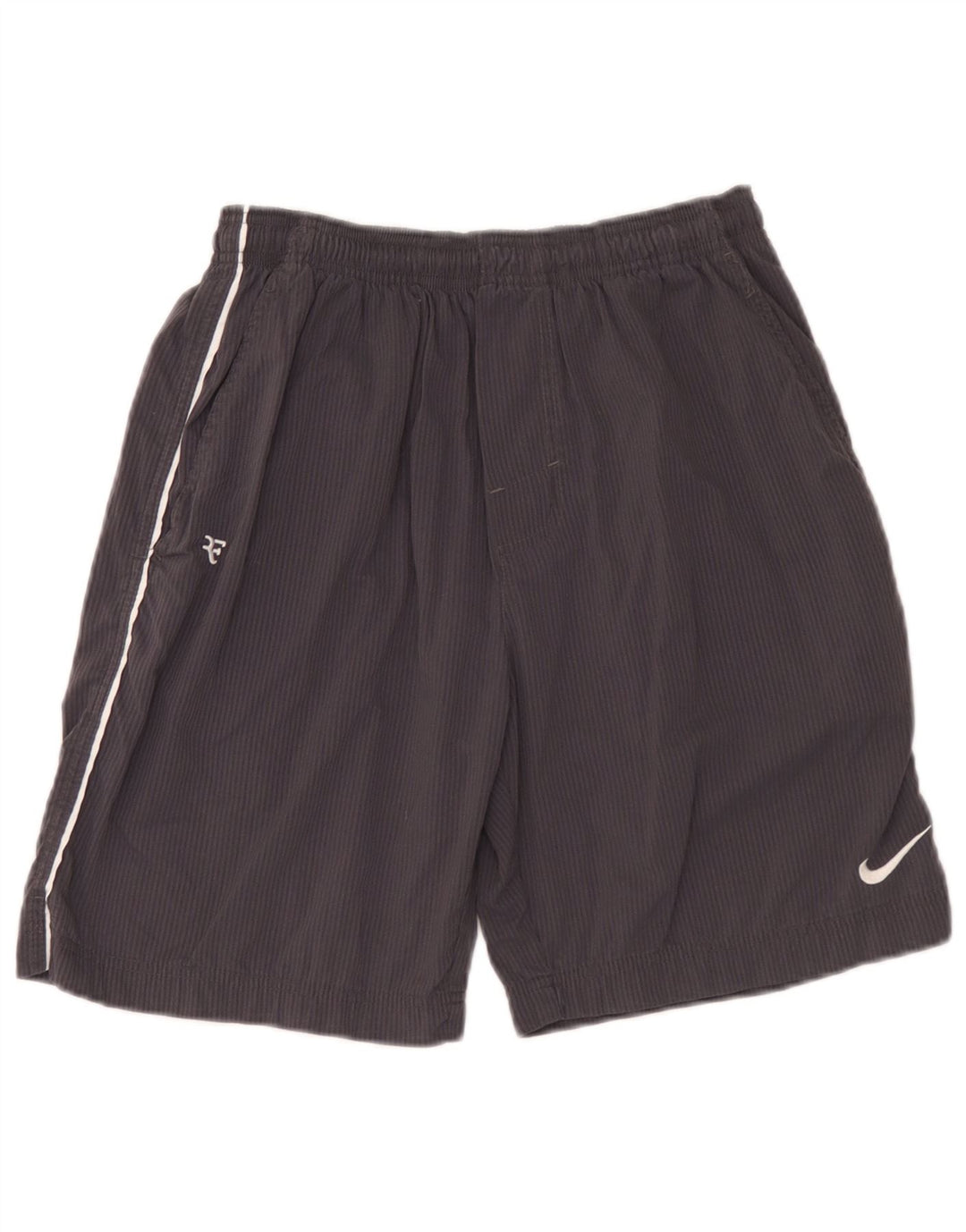 Męskie spodenki sportowe Nike w małe szare prążki