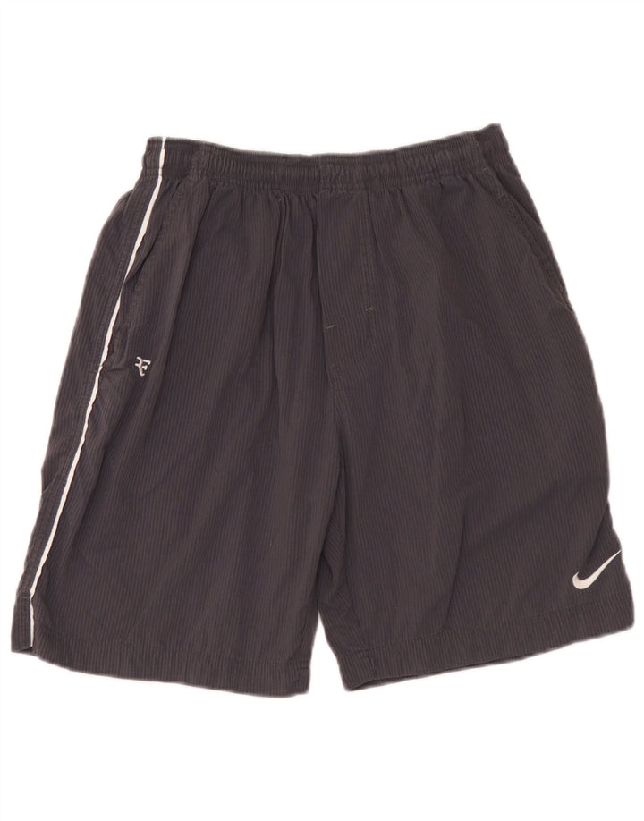 Męskie spodenki sportowe Nike w małe szare prążki