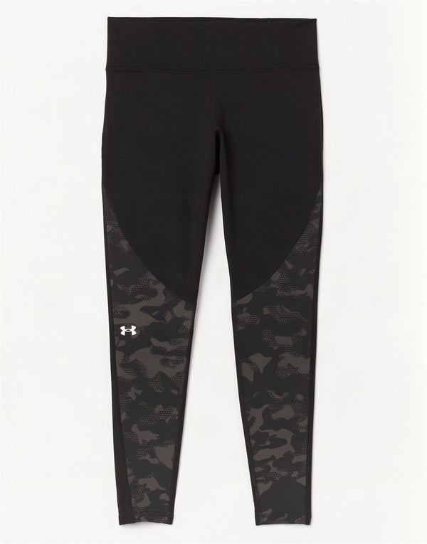 Damskie legginsy Under Armour Cold Gear UK 14, średni czarny kamuflaż