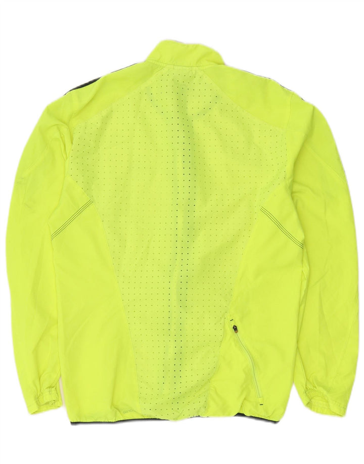 Męska bluza dresowa Adidas do biegania, mała, żółta, poliestrowa