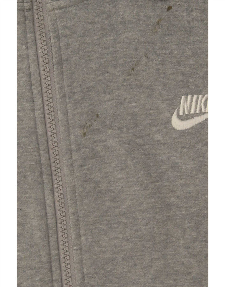 Męski sweter z kapturem i zamkiem błyskawicznym Nike XL, szara bawełna