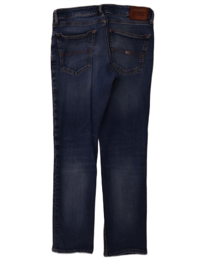 Damskie proste dżinsy TOMMY HILFIGER W32 L27 Niebieskie bawełniane