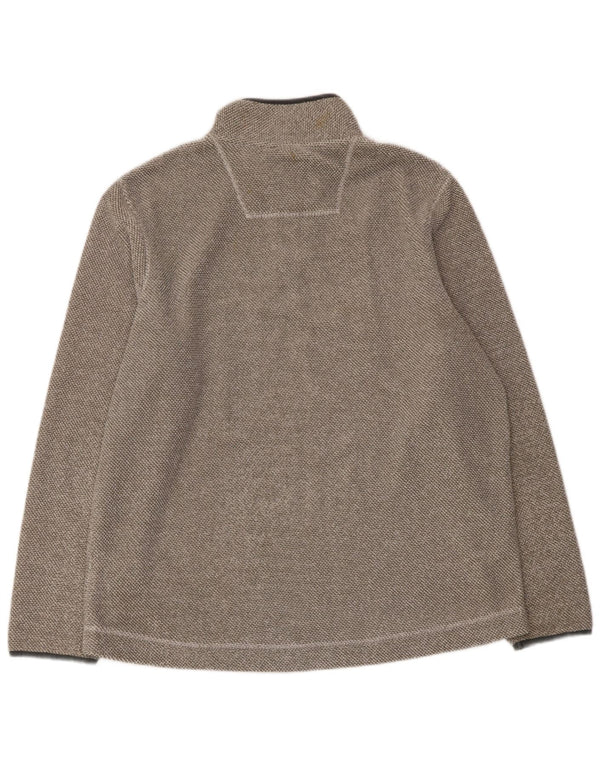 Męski sweter polarowy WEIRD FISH z zamkiem błyskawicznym XL, szary poliester