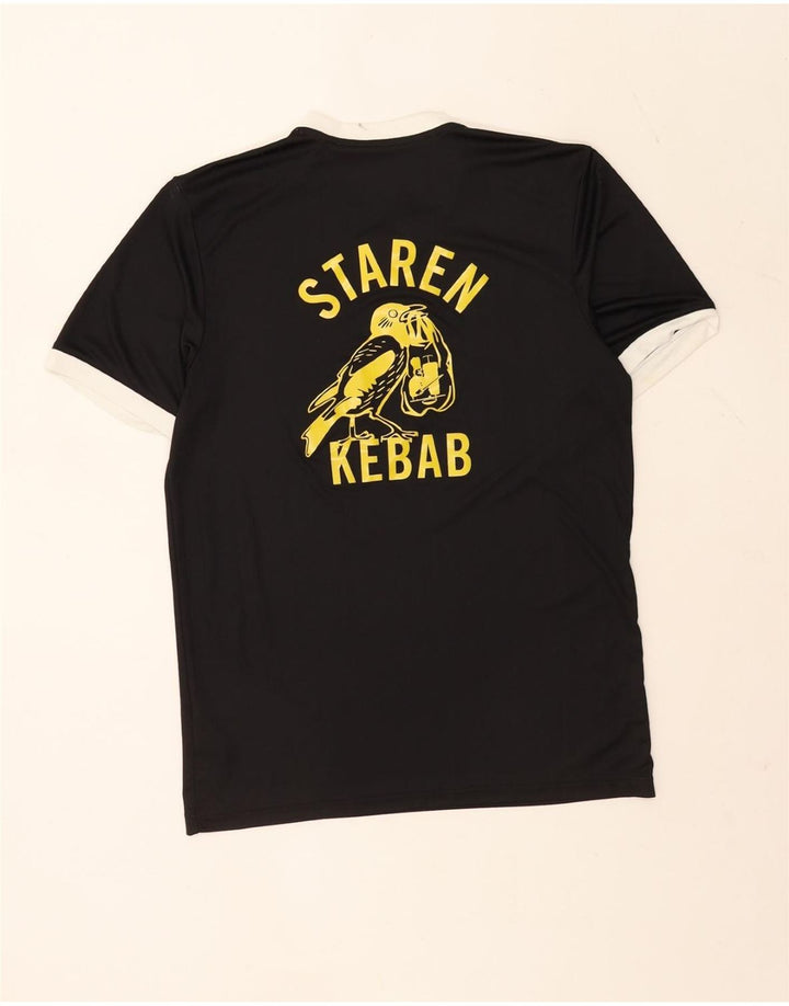 Męska koszulka z grafiką Adidas Top Medium Czarny Poliester Sport