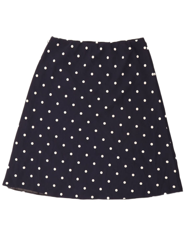 Marks & Spencer Damska spódnica w kształcie litery A UK 18 XL W38 Granatowa w kropki