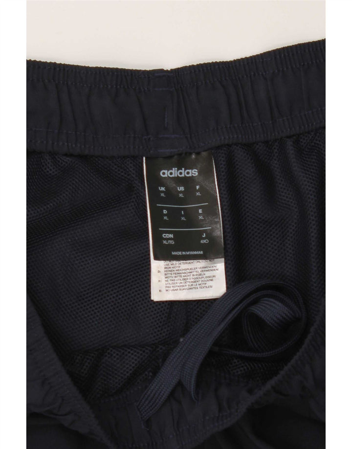Męskie spodenki sportowe Adidas XL granatowe, poliestrowe