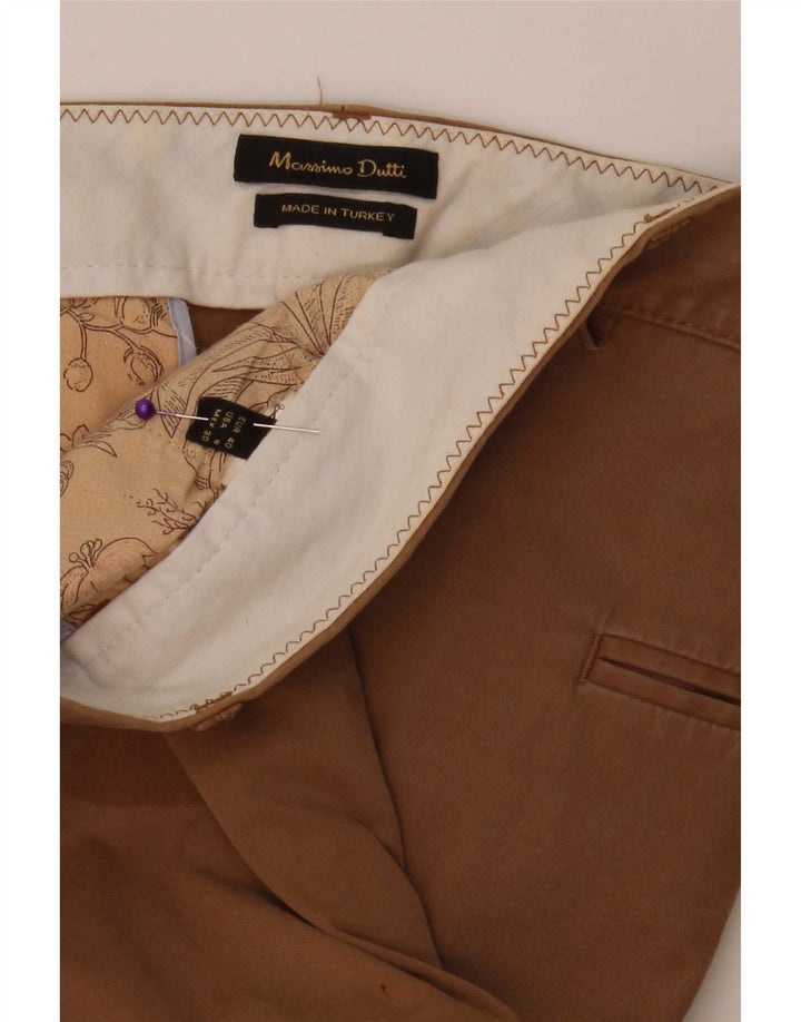 Spodnie damskie Massimo Dutti Slim Chino EU 40 Medium W30 L30 Beżowe