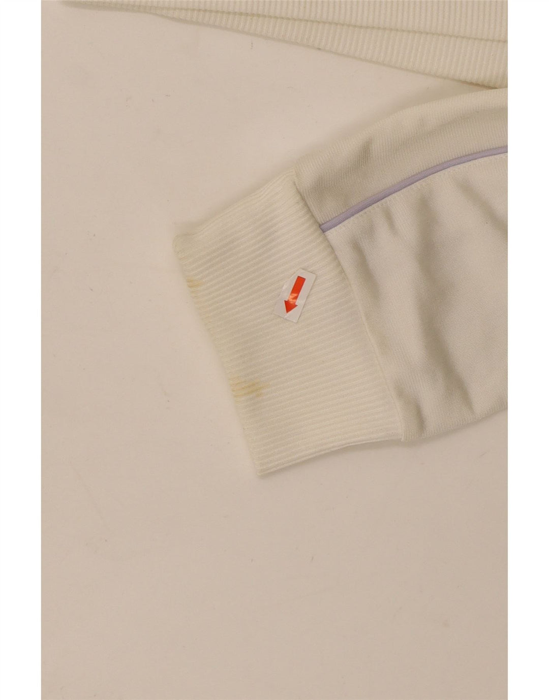 Damska kurtka dresowa ADIDAS UK 16, duża, złamana biel, poliester