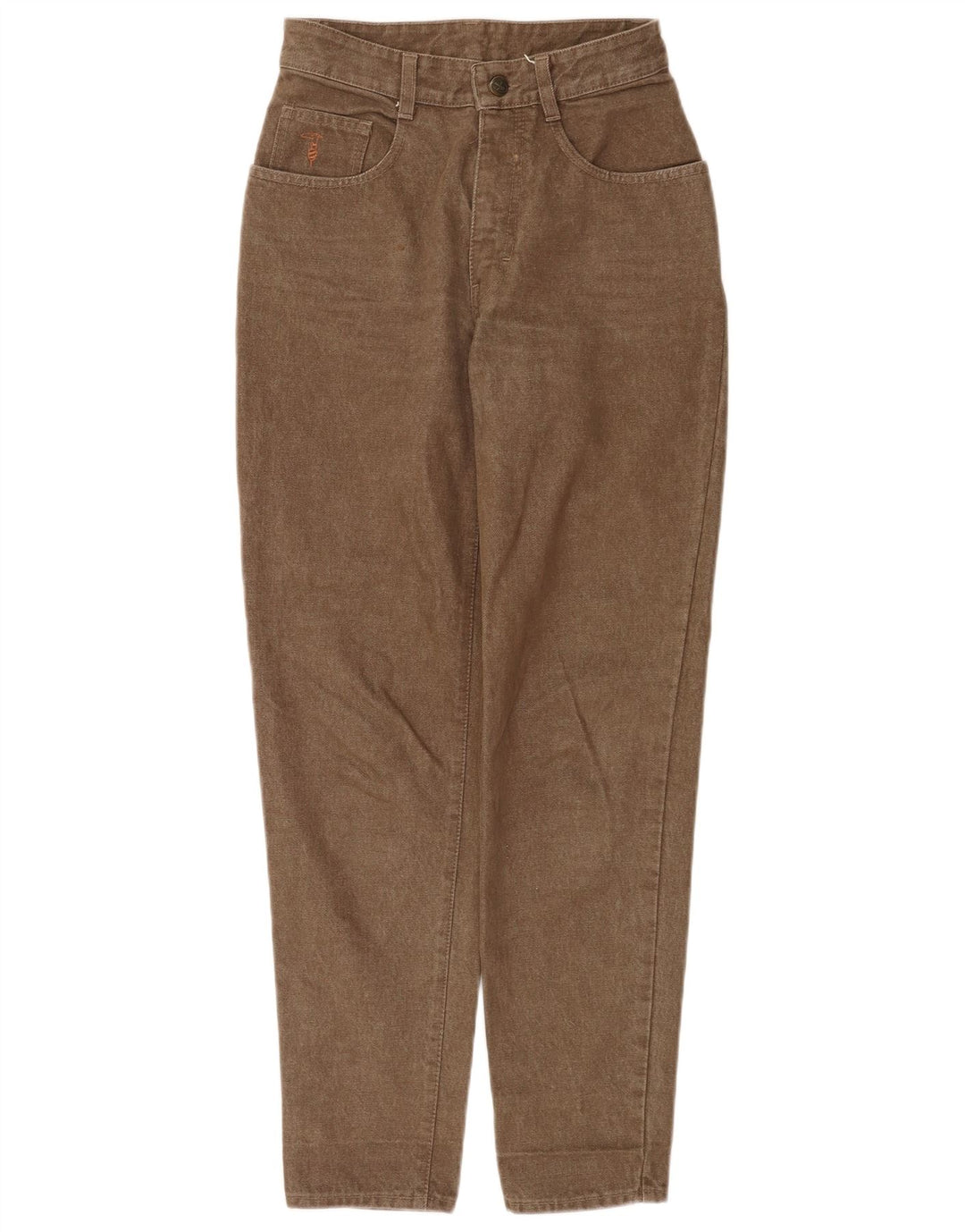 Damskie zwężane dżinsy Trussardi W28 L30 Brązowa bawełna