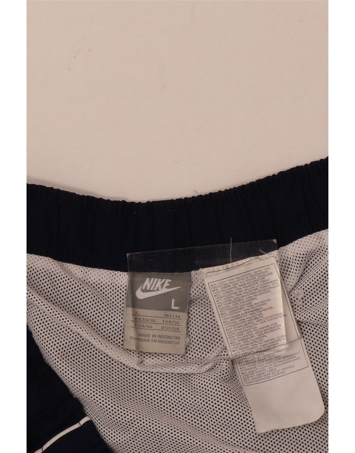 Męskie spodenki sportowe Nike, duże, granatowe, poliestrowe