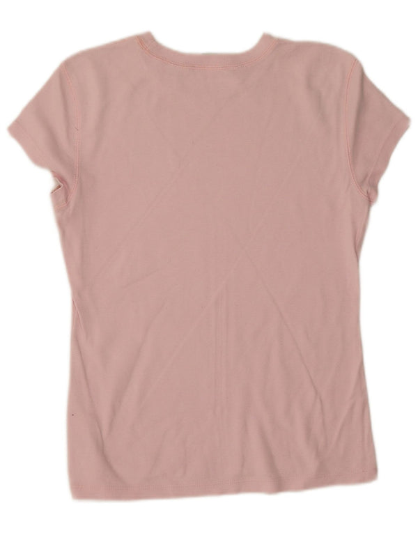 T-shirt damski Tommy Hilfiger Top UK 14, duży, różowy, bawełniany