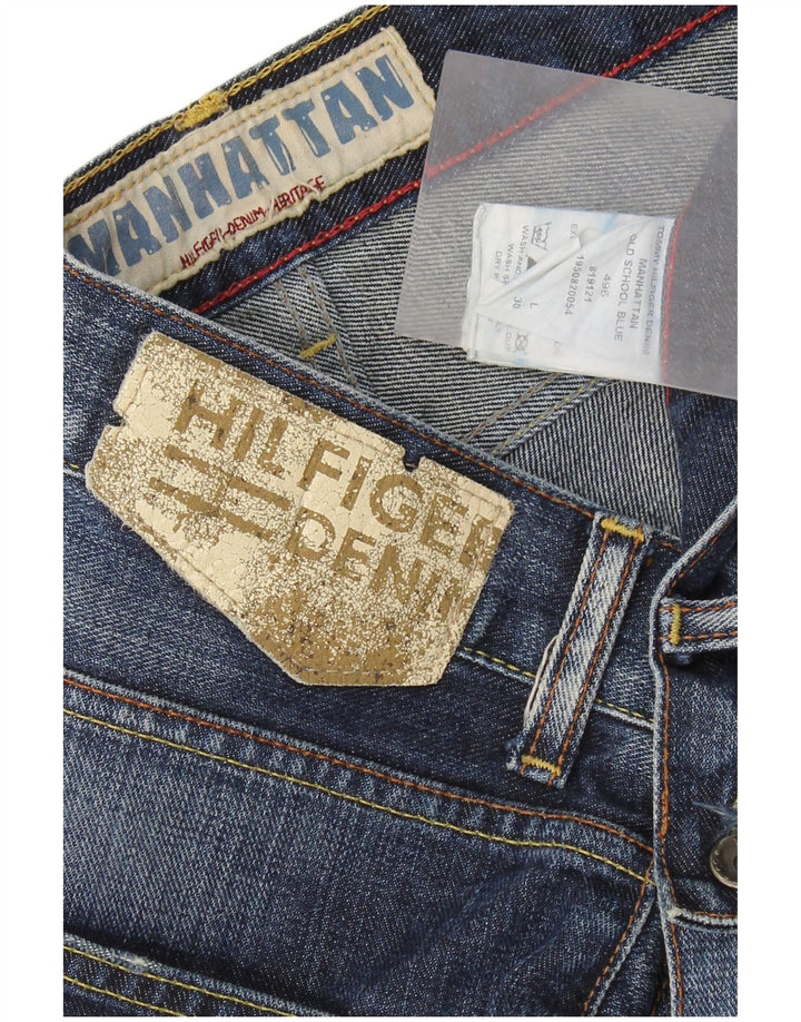 Damskie jeansy Bootcut TOMMY HILFIGER Manhattan W33 L30 Niebieska bawełna