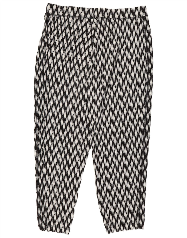 Damskie legginsy Marks & Spencer UK 16, duże, czarne, geometryczne, wiskoza