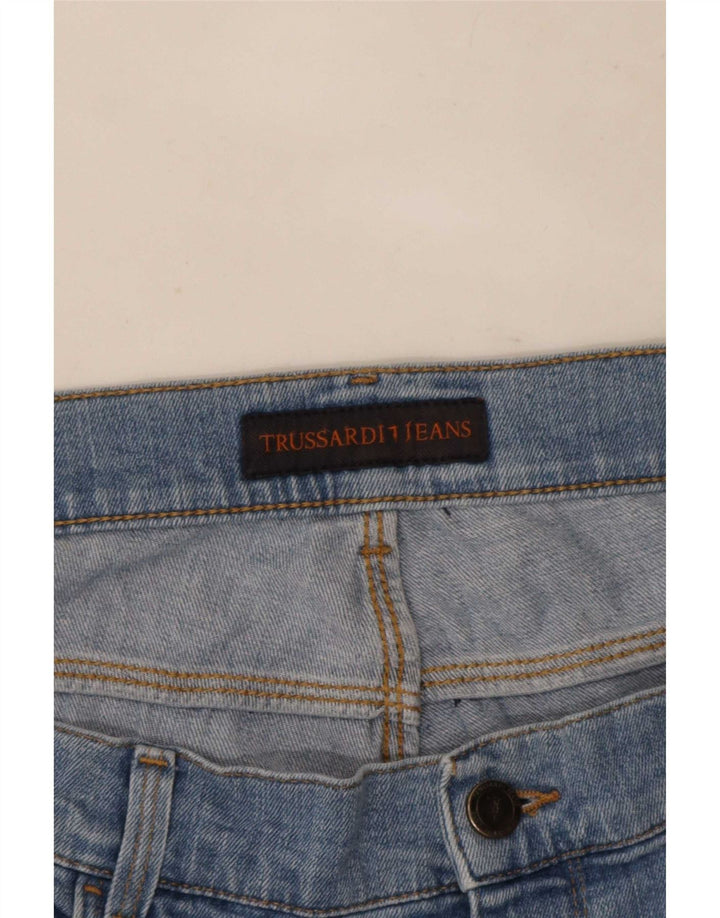 Męskie proste dżinsy Trussardi W40 L36 niebieskie