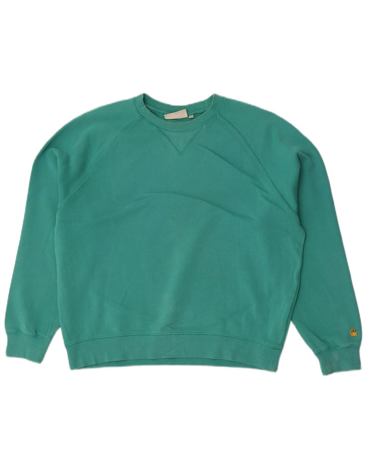 Damska bluza oversize Carhartt UK 10, mała, zielona bawełna