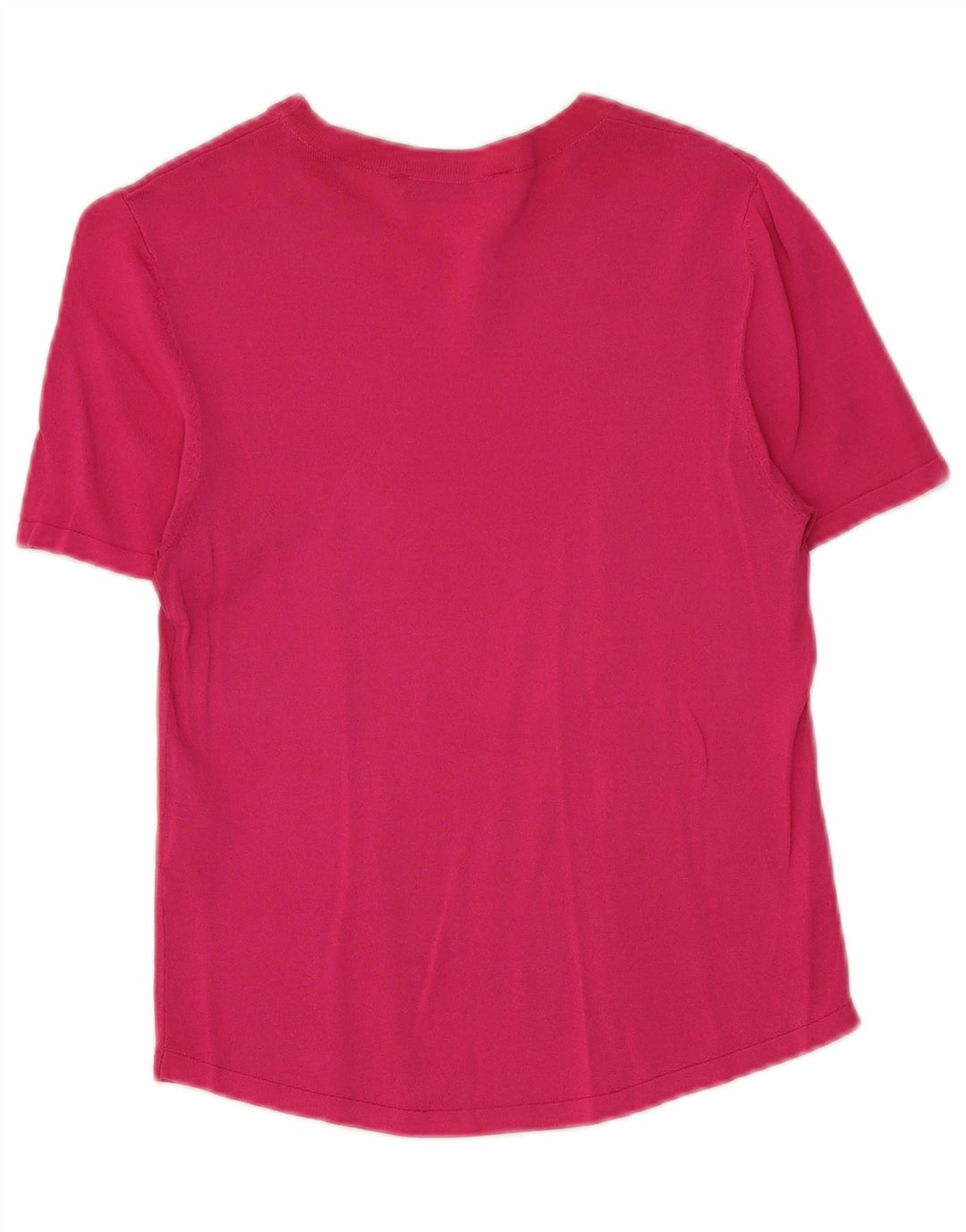 T-shirt damski Zara Top UK 12 Średni różowy wiskoza