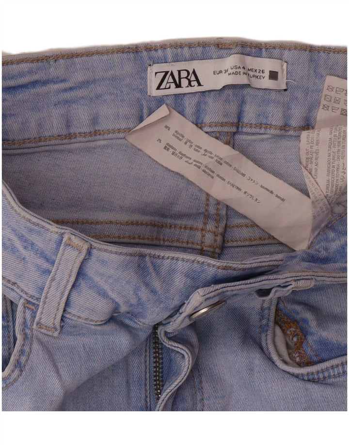 Damskie jeansy skinny Zara EU 36 XS W26 L27 Niebieskie, bawełniane, nowoczesne