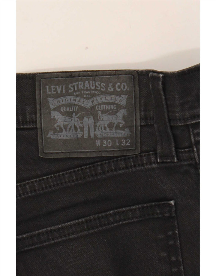 Damskie jeansy Levi's Slim W30 L29 Czarna bawełna
