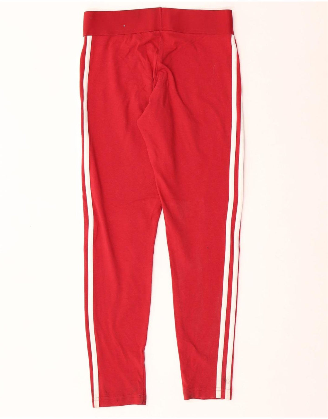 ADIDAS Womens Leggings UK 8/10 Small  Red Cotton