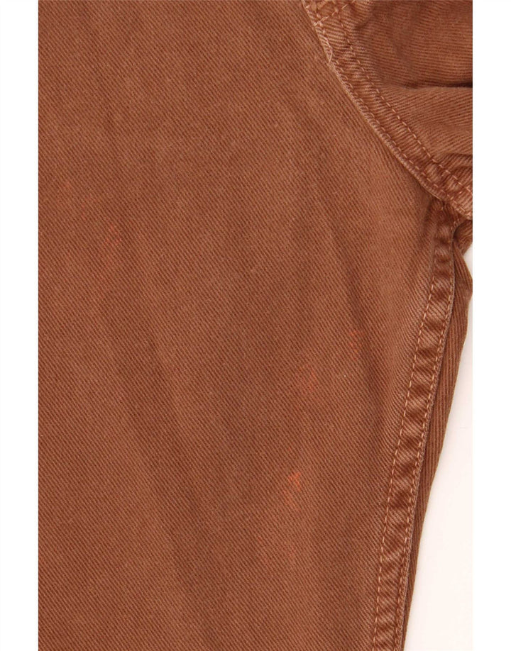 Zwężane jeansy męskie Guess W31 L28, brązowe, bawełniane