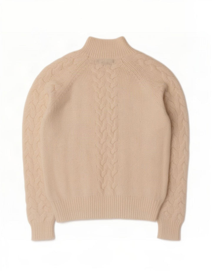Marks & Spencer Damski sweter z golfem, UK 14, średni beż