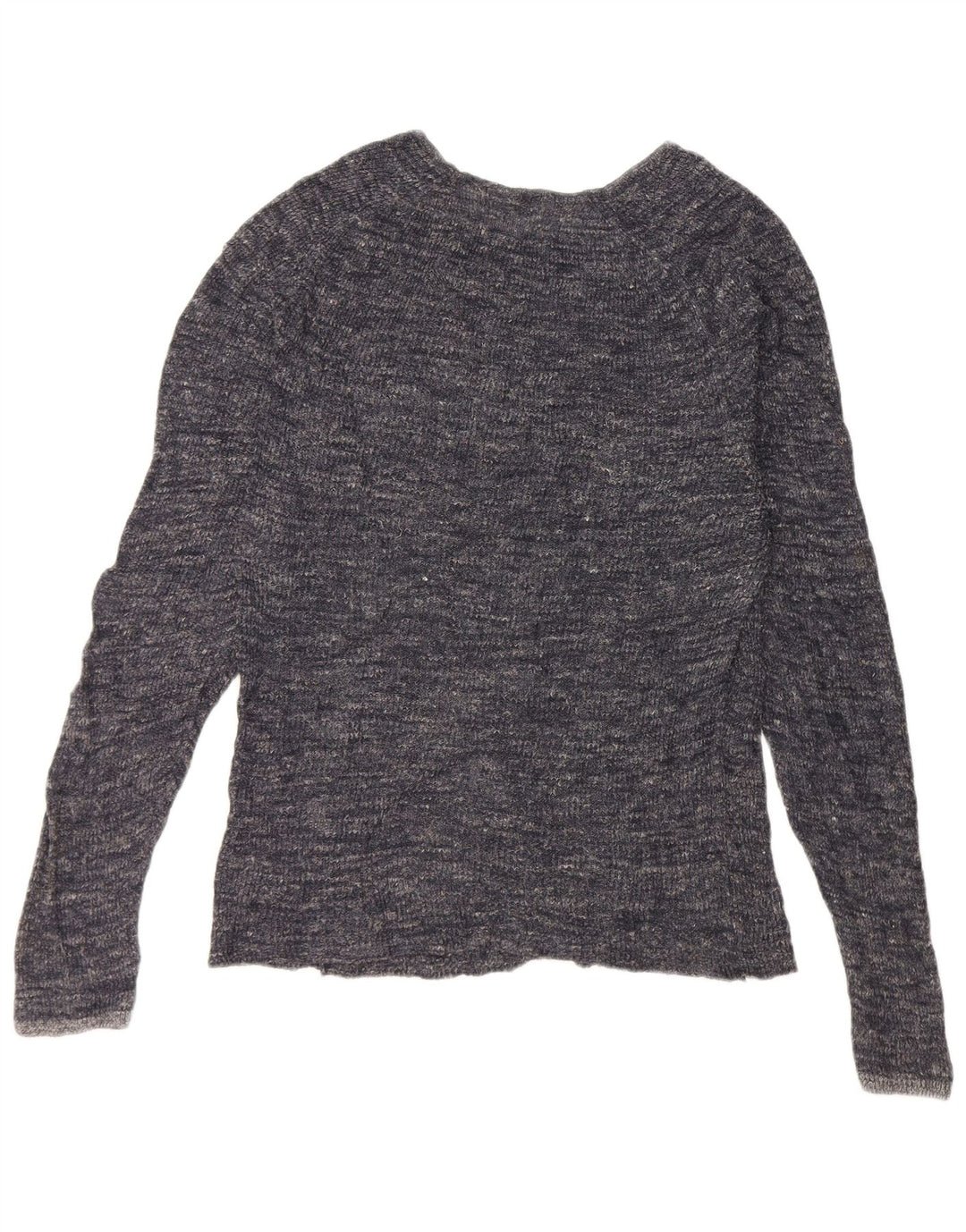 Męski sweter Zara z okrągłym dekoltem, duży, granatowy, nakrapiany